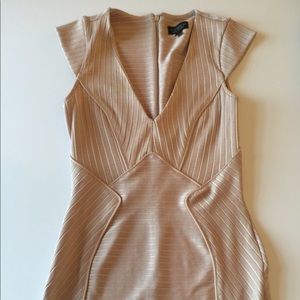Topshop Blush Pink Body Con Ribbed Dress Size 6